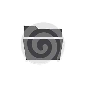 Open folder icon vector