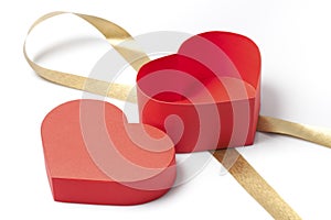 Open Gift Box With A Heart Shape