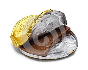 Open Gold Chocolate Coin