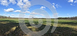 Open grass field in Kalmthout Heath - De Zoom nature reserve