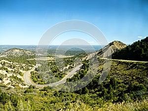 The open highway in the south west corner of the USA