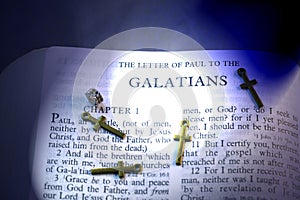 Open Holybile Book Index The letter of paul to the Galatians for background photo