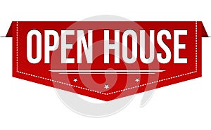 Open house banner design