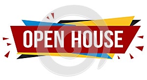 Open house banner design