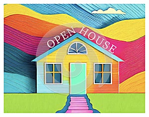 Open House Flyer for Realtors to Promote Sales