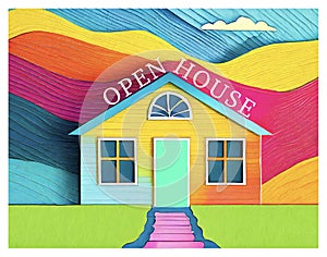 Open House Flyer for Realtors to Promote Sales photo