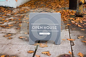 Open house realtor sign