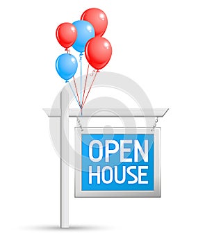 Open house sign