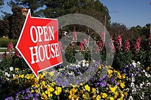 Open House Sign photo