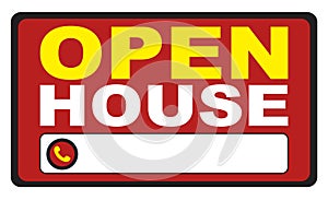 Open House Sign Banner Ad