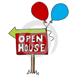 Open House Sign