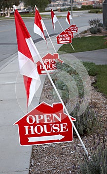 Open house signs