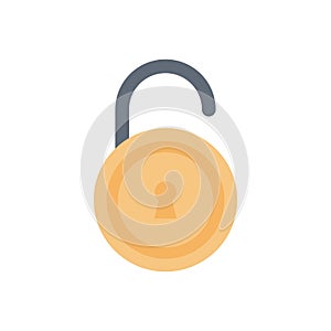 Open vector flat color icon