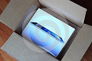 Open iPad Shipping Box