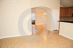 Open Kichen Area with Tiled Flooring