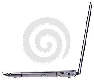 Open Laptop side view