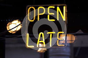 Open Late Neon