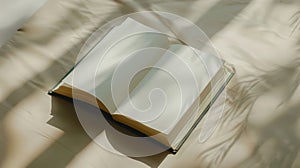 An open lined notebook.AI generated image