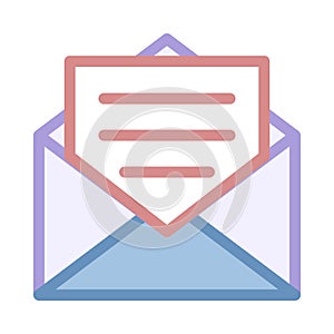 Open mail icon