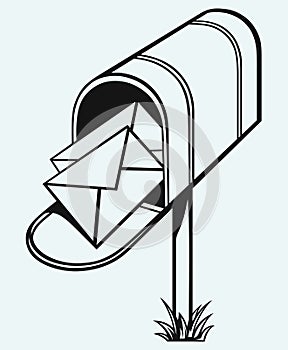 Open Mailbox with letters