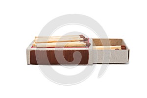 Open matchbox with matches