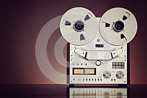 Open Metal Reels With Tape For Professional Sound Recording with