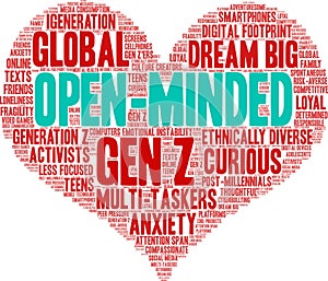 Open-Minded Word Cloud