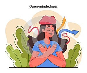Open-mindedness. The ability to accept new ideas and concepts