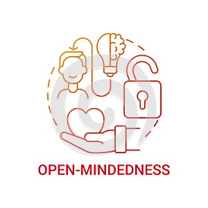 Open-mindedness concept icon