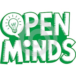 Open Minds Creative Idea Graphic Design