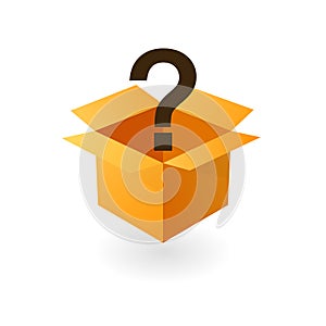 Open mystery box icon