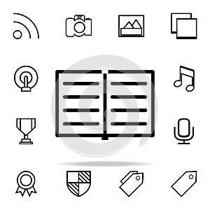 open notebook icon. web icons universal set for web and mobile