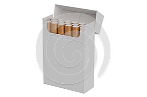 Open pack of cigarettes