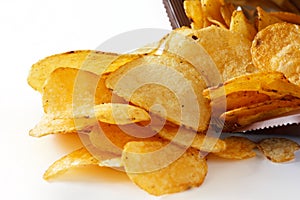 Open packet of crisps