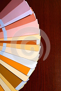 Open pantone sample colors catalogue