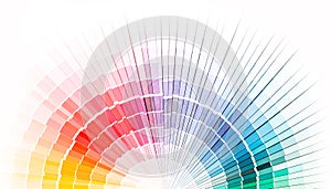 Open Pantone sample colors catalogue.