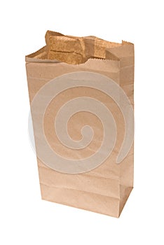 Open paper lunch bag