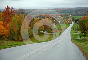 Open paved road photo