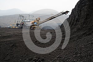 Open pit coal mine