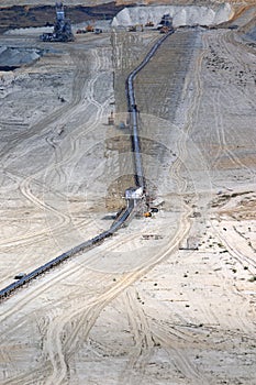 Open pit coal mine