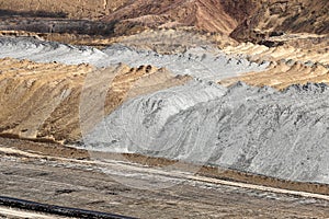 Open pit coal mine mullock