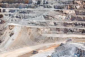 Open pit copper mine