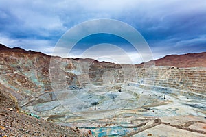 Open Pit Copper Mine in Chile