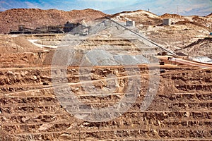 Open-pit copper mine in Peru