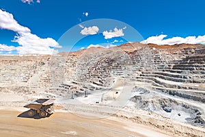 Open pit copper mine