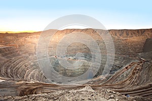 Open-pit copper mine