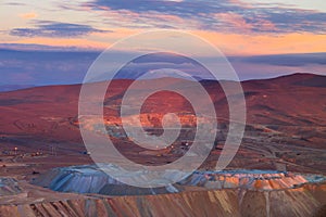 Open-pit copper mine