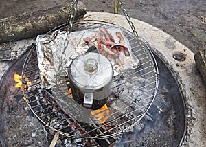 Open pit fire meal