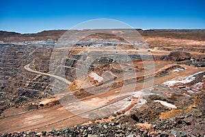 Open pit goldmine in Kalgoorlie, Western Australia