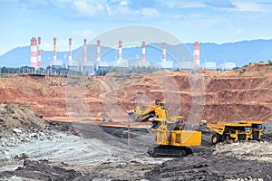 Open pit lignite mine